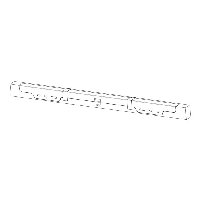 mounting kit, side trim, inox,