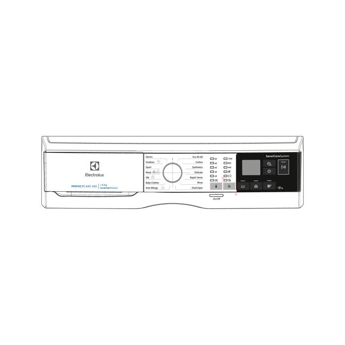 control panel,white,Electrolux,EN,SYM