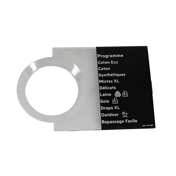 programme plate,knob,adhesive,FR