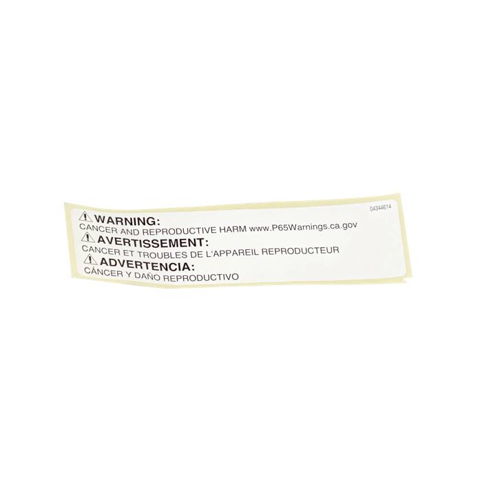 label, white