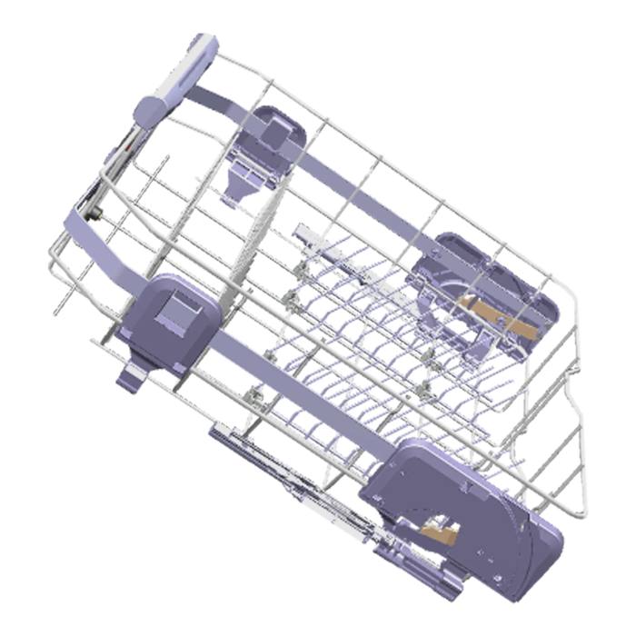 Cestello inferiore per lavastoviglie con rotelle - ComfortLift©