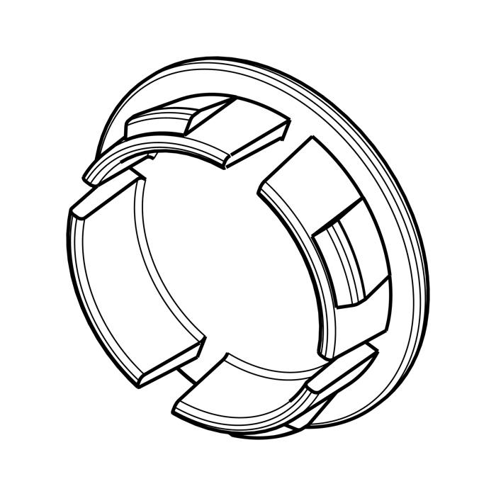 screw cover, white