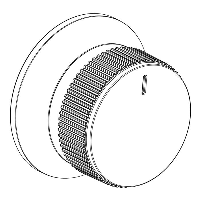 knob, function, black, 10+0