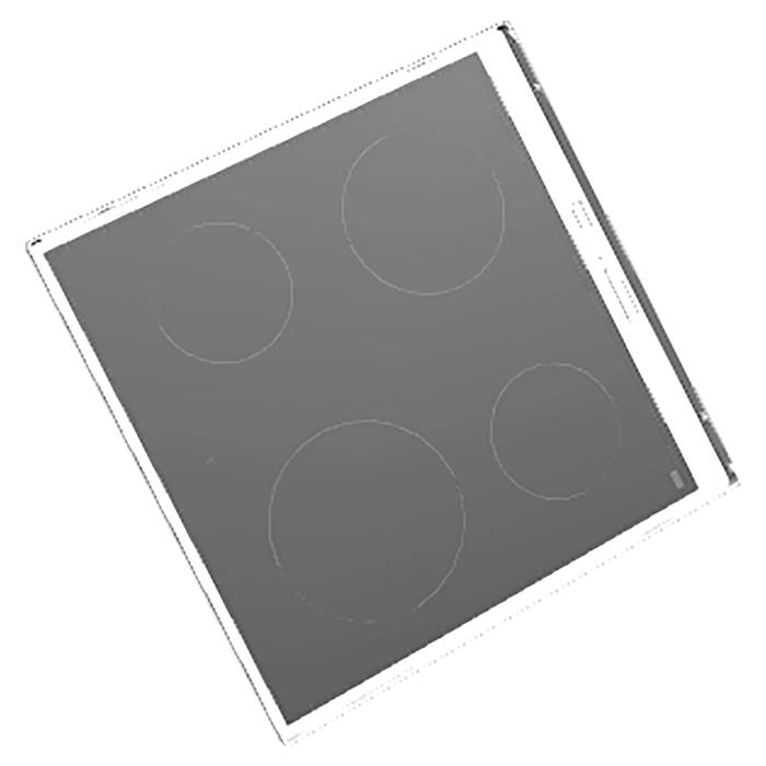 GLASPLATTE MIT RAHMEN,WEISS,59