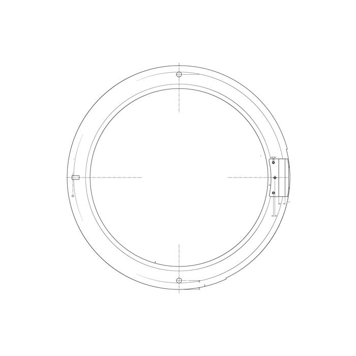 futryna, tył, szary, Ø443,6mm