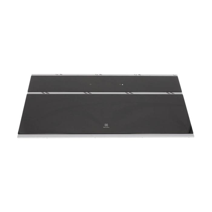 frontpanel, glas, svart