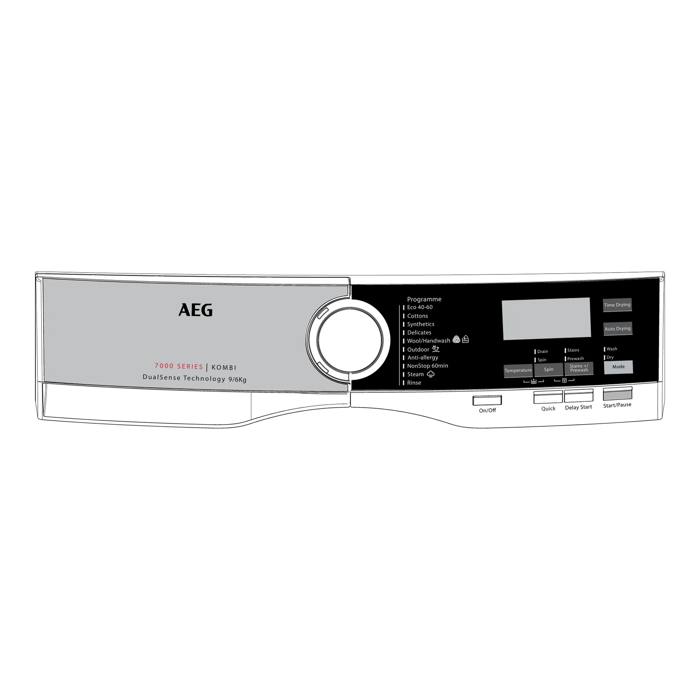 control panel, white, AEG