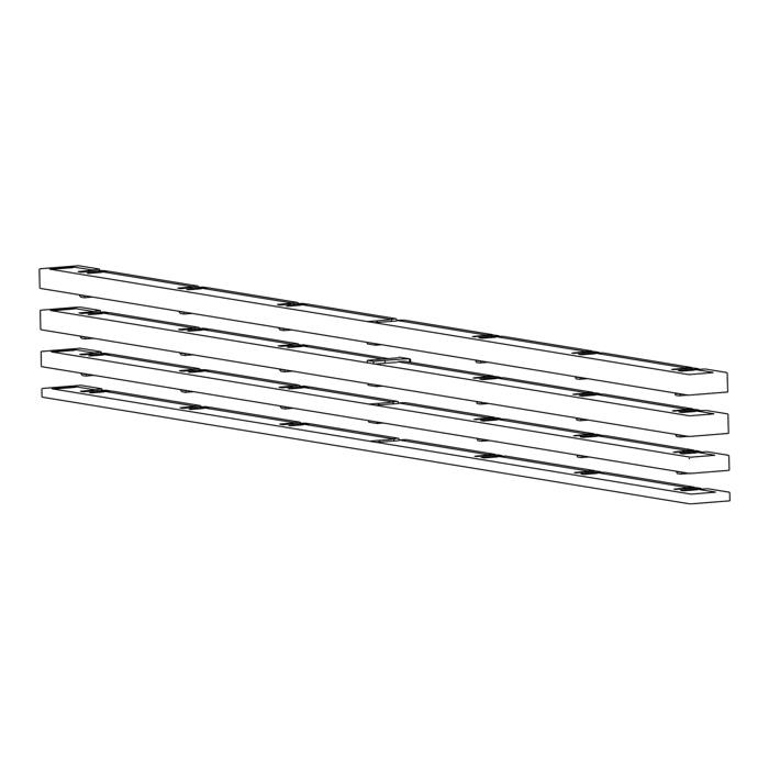 compensation lists, inox, 4 pcs.,