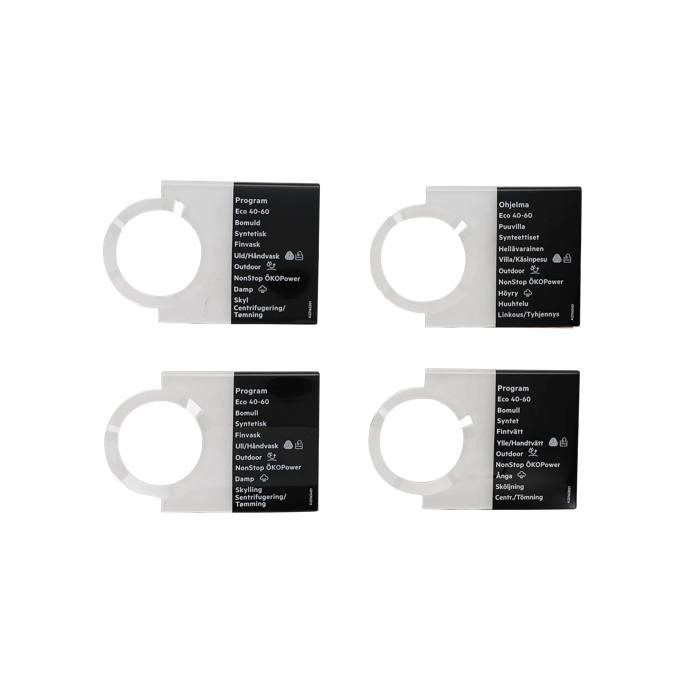 programme plate,knob,adhesive,DA,NO,FI,SV