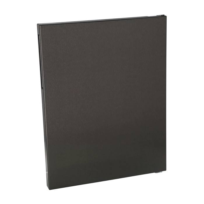 freezer door, assembly, black, 720x595mm