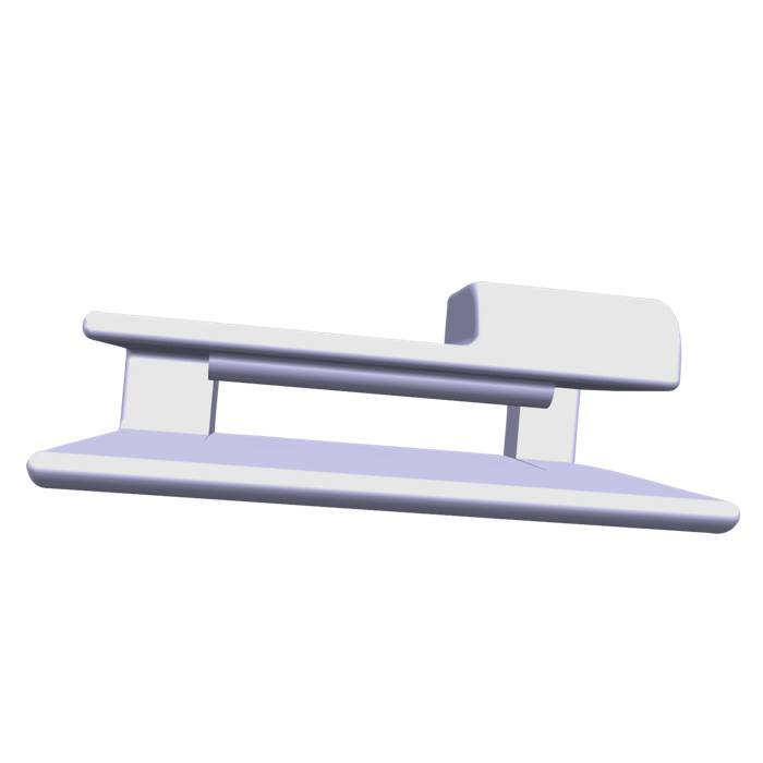 holder, glass shelf, left,