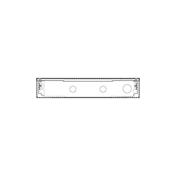 panel mandos, negro, 60cm, SET, 2K