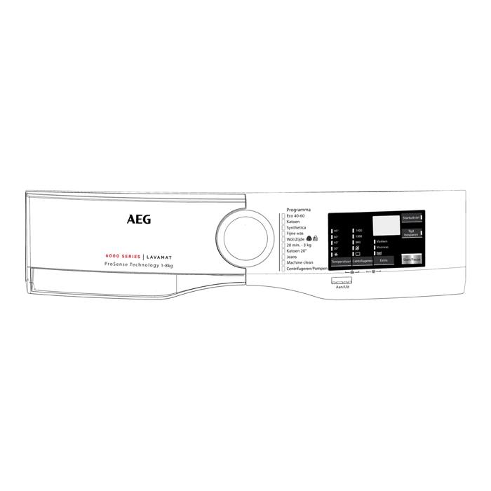 control panel, white, Electrolux, SYM