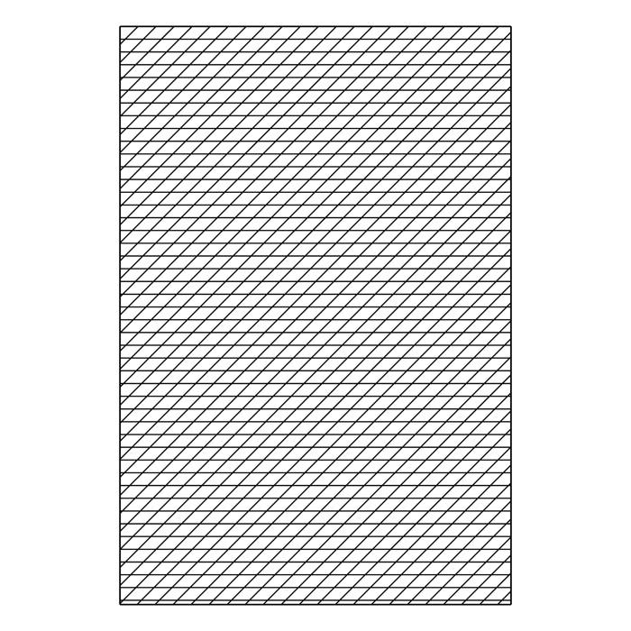 shock absorption mat, side panel, 680x440mm