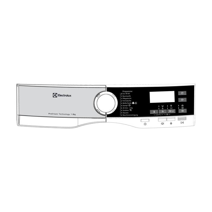 control panel,white,Electrolux,DE,Symbols