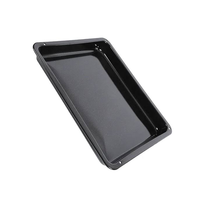 Fettpfanne für Backöfen, schwarz - 426x360x42mm