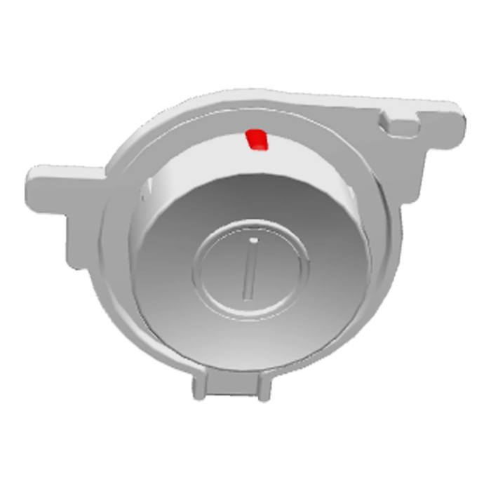 ON/OFF button, white, round, ON/OFF