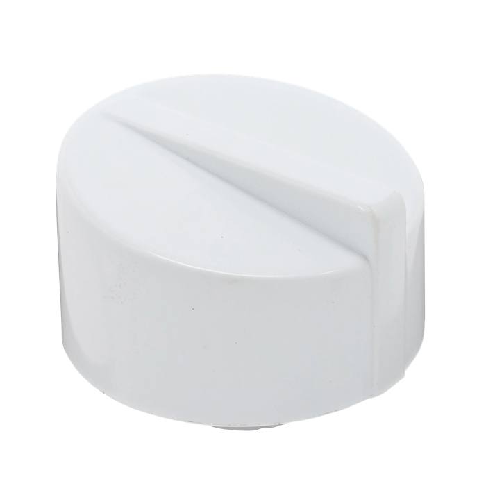 knob, white
