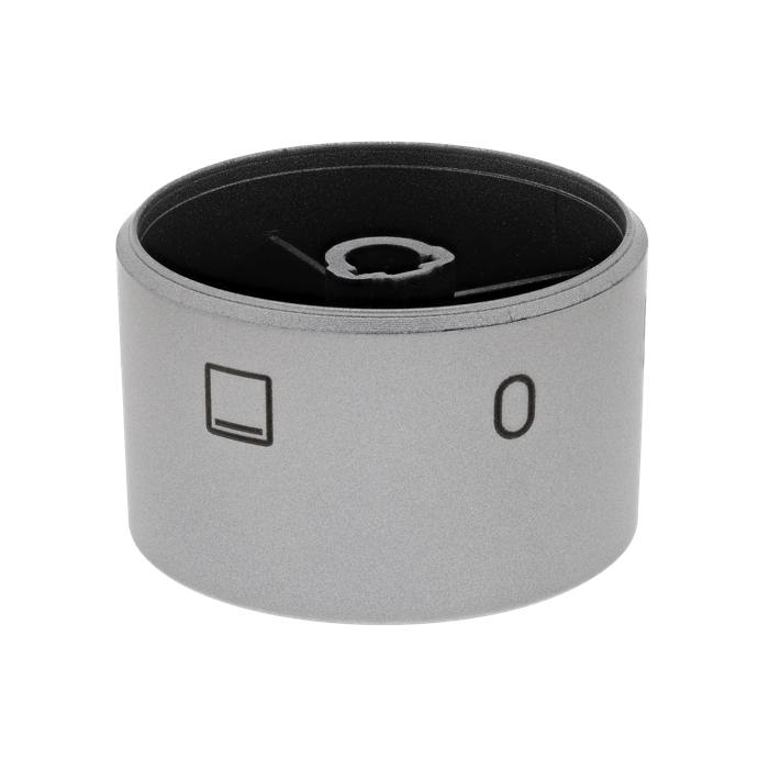 knob, function, grey, 5+0