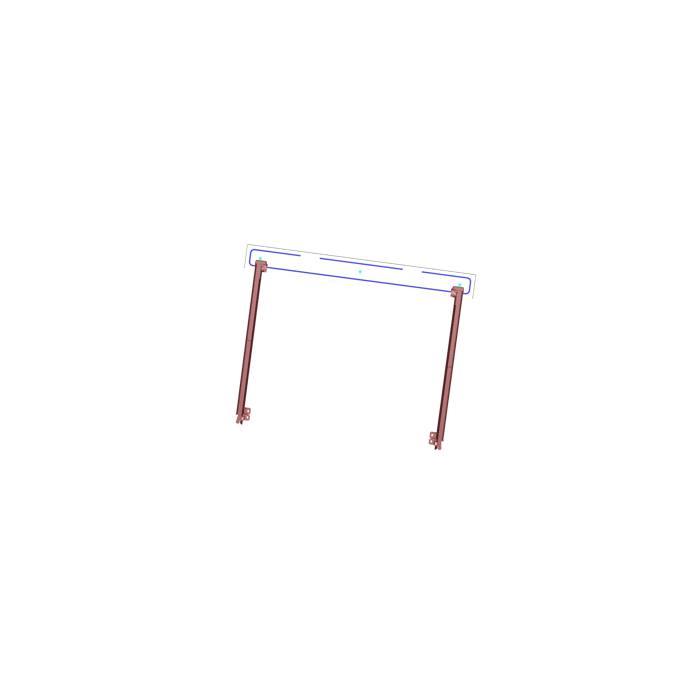 Monteringssats till glaslucka - 594x470mm