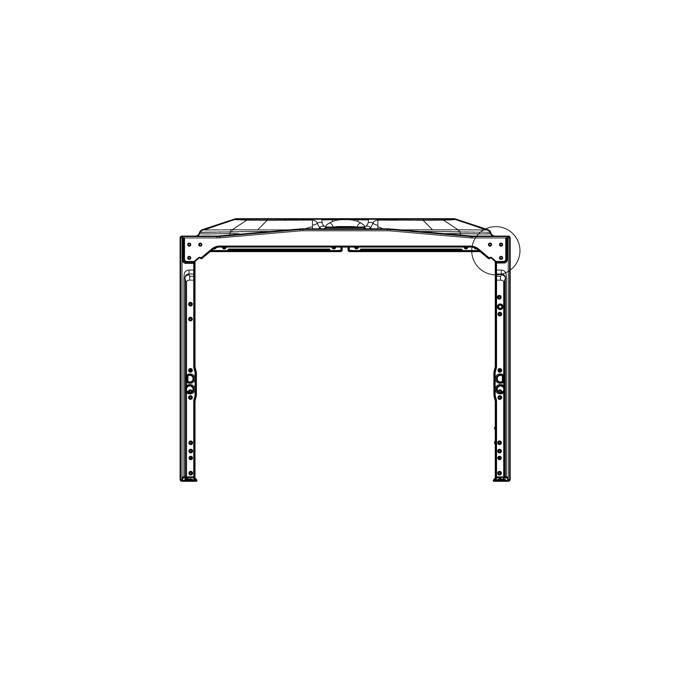 cabinet, back, assembly, white