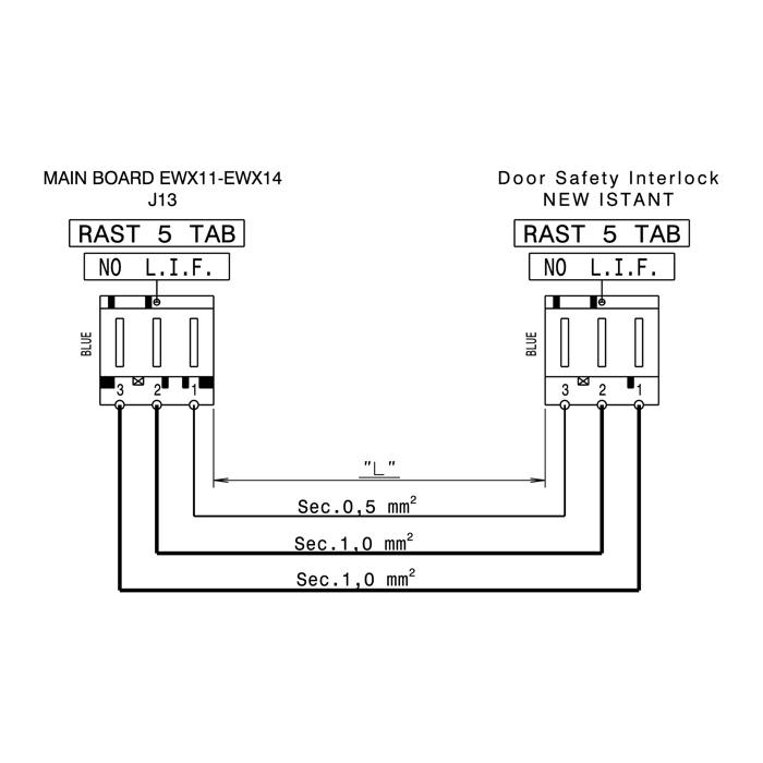 harness,door safety interlock,main electronic board,J13,2425