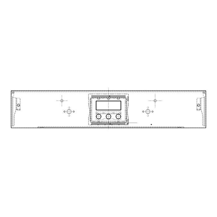 BEDIENBLENDE,INOX,60CM, SET, 2