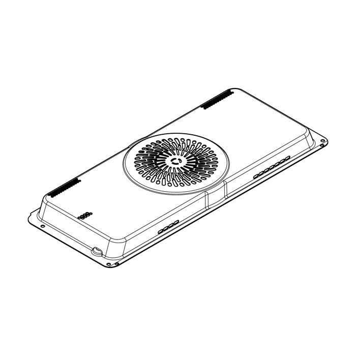 Back panel,convection fan,420x169,3mm