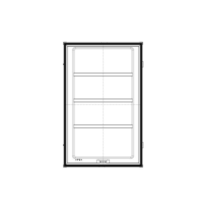 fridge door, white, 531x797mm