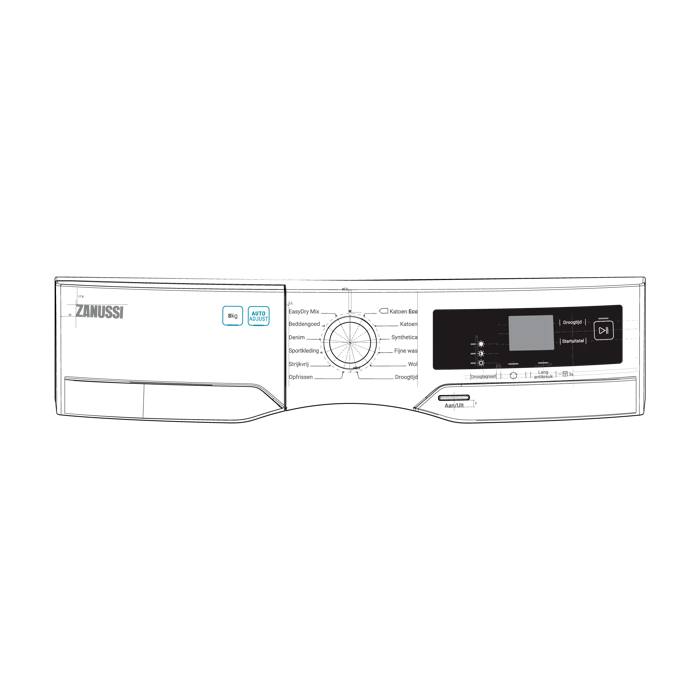 control panel, white, Zanussi