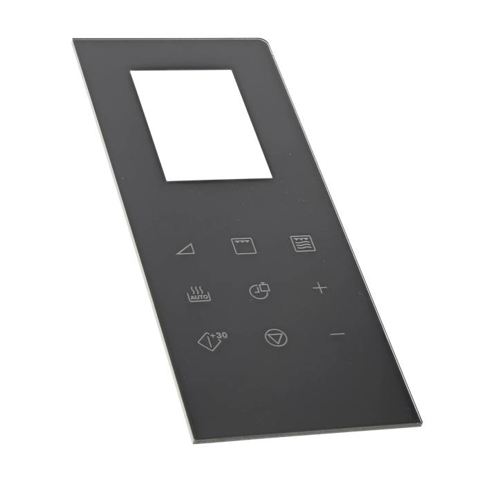 cover, control panel, black