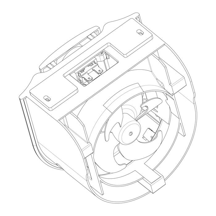 Refrigerator Fan Assembly Kit