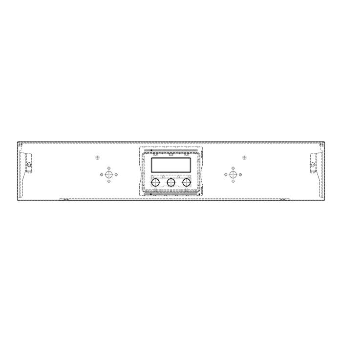 control panel,black,60cm, SET, 2K