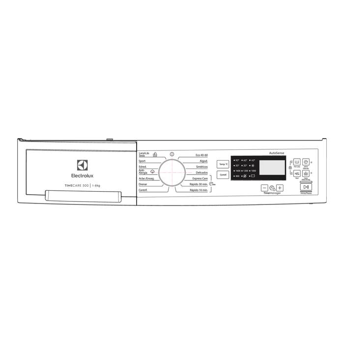 control panel, white, Electrolux