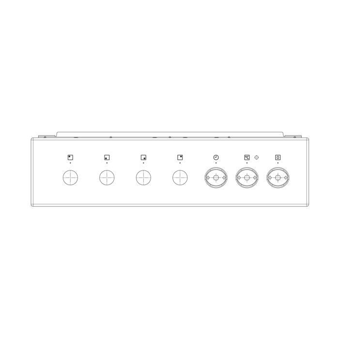 control panel, white, 50cm,7K