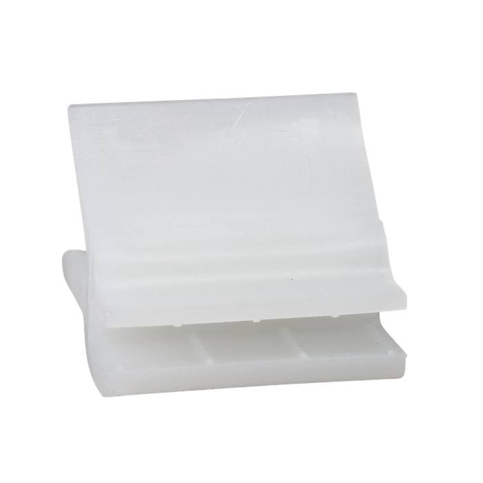 clip, glass shelf, white