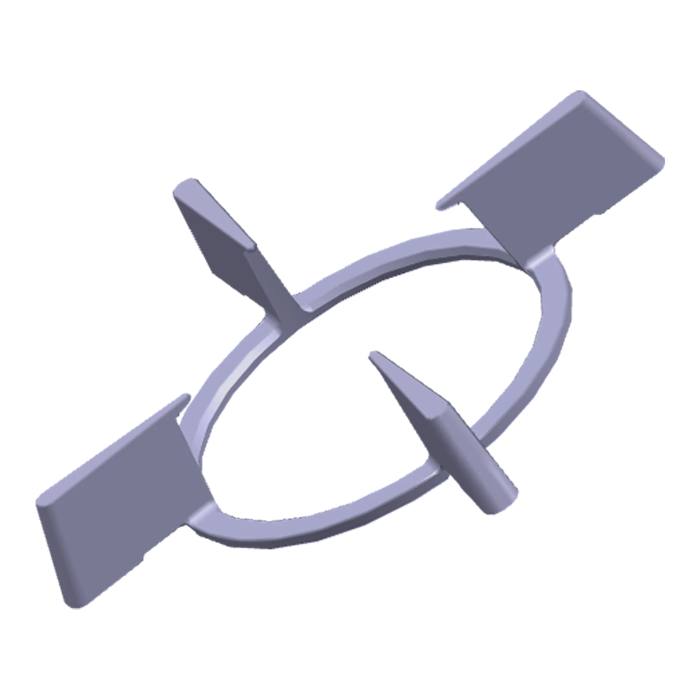 grille, tôle du support, brûleur triple couronne,