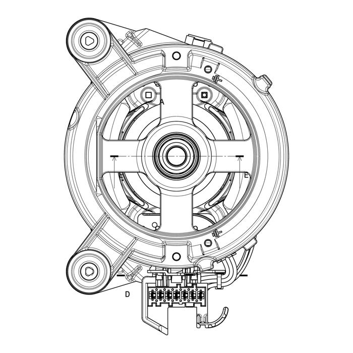 motor, kommutator, universal, 240V,50Hz,Ø21,5mm