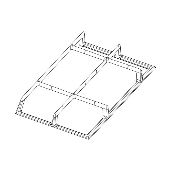 grid, pan support, left