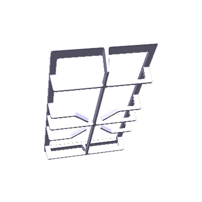 grid, pan support, central