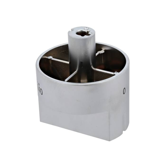 knob, gas oven, chrome plated, axes 18mm