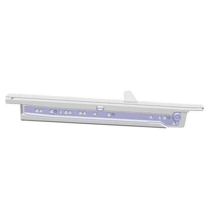 guidance rail, assembly, right, 437mm