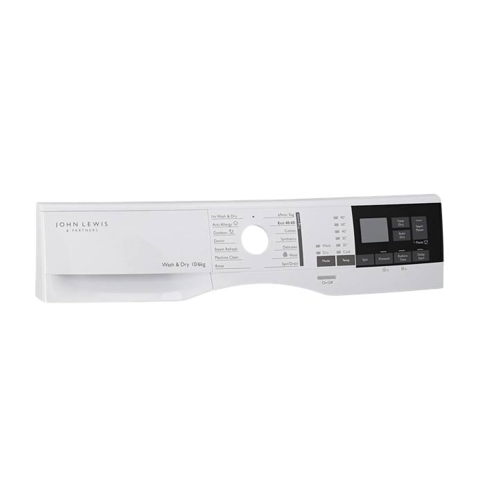 control panel, white, John Lewis, EN