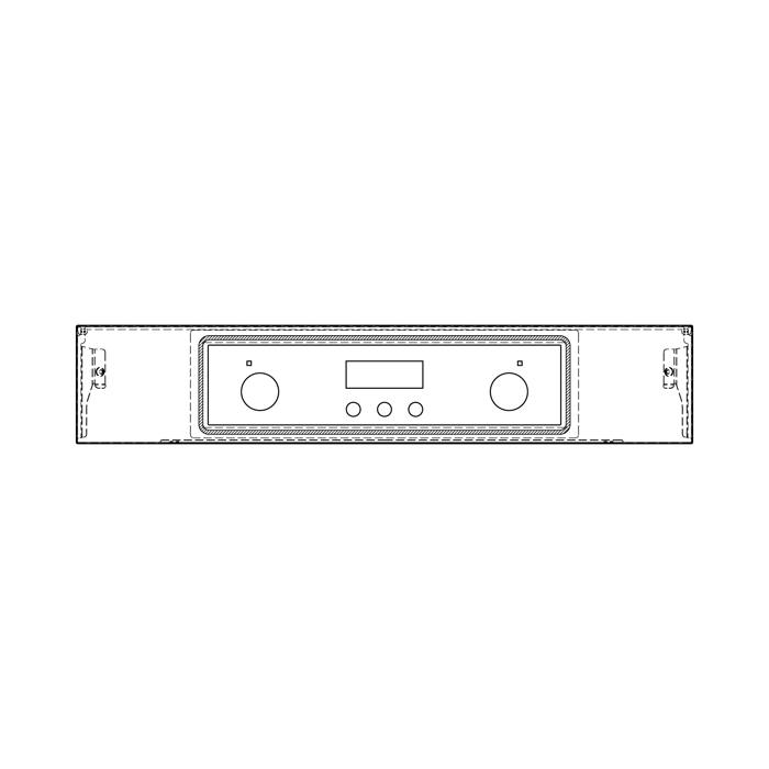 BEDIENBLENDE,INOX,60CM,SET,2K