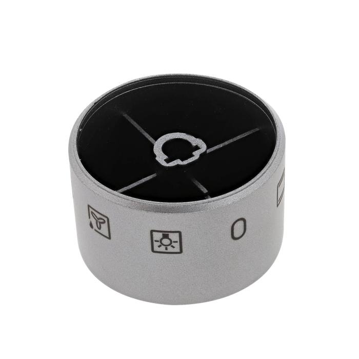 knob, function, grey, 8+0