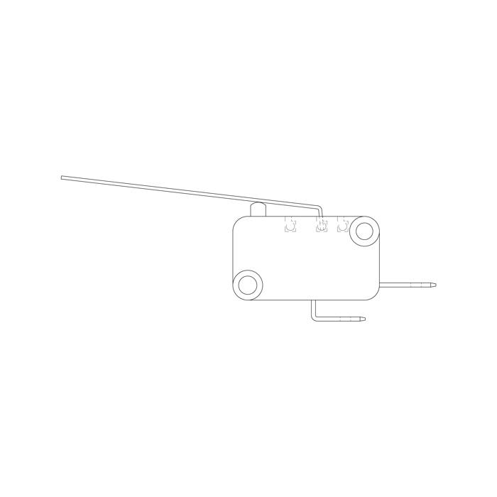 microswitch, fluff filter
