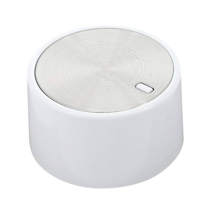 knob, white