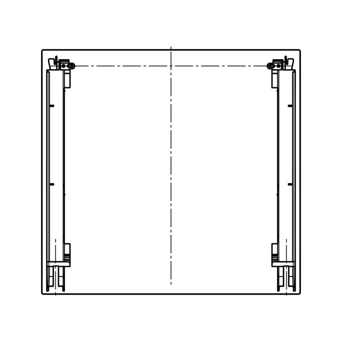 Ensemble de vitre de porte - 594x467mm