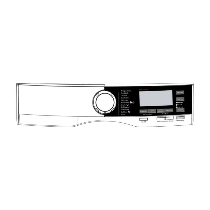 control panel, white