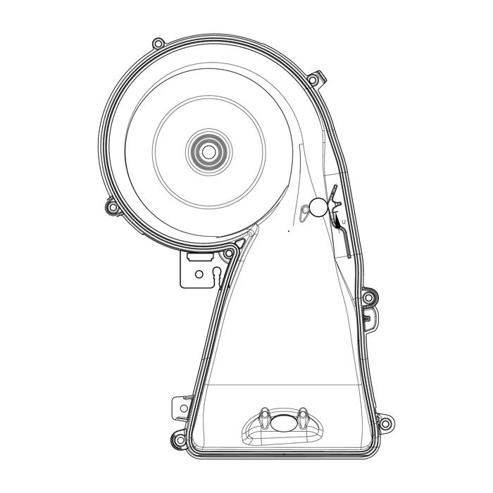 air duct, upper,